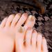 24pcs Fake Toe Nails with Glue Artificial Toe Nails Glitter Toenails Tips Pedicure Acrylic Press on Toenails for Women Glue On Toe Nails for Women False Toe Nails - Buy Online on GoSupps.com