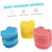 12pcs Baby Bath Sponge Set - Soft Facial and Body Sponges for Gentle Bathing - Cartoon Design Shower Pouf for Baby Bath Supplies - Buy Online on GoSupps.com