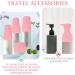 Aucuu 10 PCS Silicone Toiletry Sleeves for Travel Size Bottles - Leak Proof & Reusable Covers for Shampoo, Body Wash - Pink (10pcs) - Buy Online on GoSupps.com