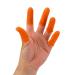 Heayzoki 100Pcs Latex Finger Cots 6.5cm long 2cm diameter flexible and elastic non slip finger sleeve waterproof for electronic applications semiconductors drafting