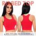 5-Pack Women's Ribbed Workout Crop Tops | Gym Cropped Tank Top Set - Buy Online on GoSupps.com