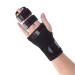 Fittoo fully adjustable wrist finger rail 2 3 finger support with aluminum rail for pain relief arthritis tendonitis trigger finger black (left hand) unit size