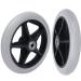 Wheelchair Wheels Wheelchair Front Castor 2 Pieces Manual Wheelchair Front Wheel Rubber Wheelchair Casters with Bearings(Color : Grey Size : 7inch)(Grey 7inch) 7inch Grey