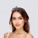FANCY-J Crown Tiara: Sparkling Rhinestones & Crystals for Women - Perfect for Princess Parties, Weddings, and Proms (Gold-Blue-Black Crystal) - Buy Online on GoSupps.com