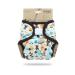 Petit lulu size 2 powy overpants (5-16 kg) |Velcro |One size diapers |Baby diaper pants |Washable & waterproof |Fleet diapers |Made in EU animals and mushrooms