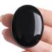 XIANNVXI Obsidian Oval Stones Healing Crystals Gemstones Reiki Natural Polished Palm Pocket Crystal Stone D-obsidian