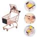 FRCOLOR Rose Gold Makeup Products Storage Rack & Trolley | Trendy Iron Clothes Drying Cart - 12x10.5x8 CM - Shop Internationally - Buy Online on GoSupps.com