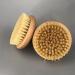 Lurrose Round Wooden Dry Brush Body Exfoliator for Bath Shower - Men and Women - Buy Online on GoSupps.com