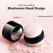 Reusable Travel Size Empty Bottle for Dry Shampoo Powder - 1 oz Black with Powder Sponge Applicator & Mirror | Eco-Friendly & Refillable - Buy Online on GoSupps.com