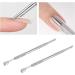 2 Set Cuticle Pusher Set Dead Skin Removal Versatile Cuticle Pusher Nail Polisher Finger Divider for Home Nail Salon - Buy Online on GoSupps.com