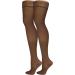 Truform Compression 30-40 mmHg Sheer Thigh High Stockings - Medium Taupe (Pack of 2) | International Shipping Available - Buy Online on GoSupps.com