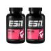 ESN Caffeine caps 2 x 120 capsules high -dose caffeine capsules 200 mg caffeine per daily portion vegan tested quality - made in Germany 120 capsules (2 -pack)