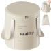 Collapsible Foot Bath with Zippered Lid Portable Foot Soaking Bucket Heat Retaining Non-slip Foot Bath Tub for Home Outdoor Champagne Foot Bath Bucket