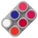 Grima's professional make-up palette fluorescent 6x 2.5ml high-quality light mint UV make-up water-based multi-colored 06 pieces-UV (fluor)
