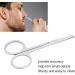 YOUTHINK Rounded Curved Nose Hair Scissors - Stainless Steel Grooming Tool for Nose Eyebrows and Moustache Care - Clean Beauty Essentials for Men - Buy Online on GoSupps.com
