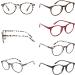 CARA Reading Glasses 4 Pack Round Frame Spring Hinge Computer Reader for Men and Women - Anti-blue + 2.5 Diopters (Set of 4) - Buy Online on GoSupps.com