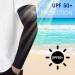 MOZEAT LEN 4-Pack Unisex Armrest Sun Protection Sleeves - UV Protection Breathable Slipproof Arm Warmers for Basketball Volleyball Cycling & Running - Buy Online on GoSupps.com
