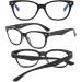 SUERTREE 3 Pack Blue Light Filter Reading Glasses - Unisex UV Blocked 2.0x Diopter Optics for Computer Use - Buy Online on GoSupps.com