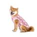 Pet clothing summer t-shirt cool breathable sun protection dog vest clothing outfit for medium-sized and large dogs (XS pink sheep)