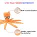 HYAKUSEI Plush Squeaky Dog Chew Toys 2 Pack Soft Durable No Stuffing Puppy Toys Set with Sound Paper and Squeaky for Small and Medium Dogs Octopus - Buy Online on GoSupps.com