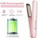 Wireless Hair Straightener & Cordless Curling Iron - USB Rechargeable Mini Flat Iron for All Hair Types - Portable Hot Tools in Black - Buy Online on GoSupps.com