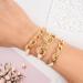 Gold Bracelet Hair Ties - 3PCS Set for Women | Stylish Elastic Bracelet Hair Ties | Cute Wrist Accessory for Thick and Thin Hair - Buy Online on GoSupps.com