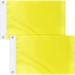 2 Pcs Yellow Quarantine Flag Blank Nautical Quarantine Message Flags Solid Color Nylon Boat Flag for Marine Sailing Port Entry, 12 x 18