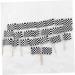 Cabilock 48pcs Checkered Flag Stick Black and White Fruit Decor Racing Flag Ice Cream Decor Flag Pole Topper Chequered Flag Car Trim Paper Cups Checkered Flag Toppers Bamboo Cake Lattice Black 48pcs - Buy Online on GoSupps.com