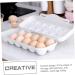 KOMBIUDA 2pcs Anti-Collision Damage Chicken Egg Tray for Refrigerator Egg Fridge Organizers re-usable Grey 30X11X6.5CM - Buy Online on GoSupps.com