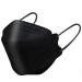 SOYOUNGS KF94 Face Mask 40 Pcs, 4-Layer Individual Packaging Filter Disposable Masks, 3D Fish Type Design,Breathable and Comfortable, Protective and Safe for Adult Women and Men (40Pcs,Black)