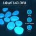 Glow in the Dark Graham Products - 450 Eco-Friendly Stones for Indoor & Outdoor Play | Sunlight-Activated | Safe for Ages 6+ - Buy Online on GoSupps.com
