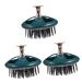 Magiclulu 3st Shampoo comb hairbrush hairbrush fleab scalp massage device hair wash brush head supply scalp brush for hotels household slampoo brush accessories travel tipi-kamm