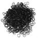 Rubber Band 1000Pcs Elastic Hair Rope Ties Women Girls Bind Ponytail Holder Rubber Band Black