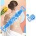 Double Sided Silicone Back Scrubber - Extra Long Bath Body Brush for Men & Women (Blue) - Buy Online on GoSupps.com