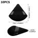 Molain 10Pcs Pure Cotton Triangle Makeup Puff Set - Soft Wedge Shape with Strap for Contouring, Under Eyes and Corners - Black - Buy Online on GoSupps.com