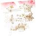 FRCOLOR Set of 5 Pearl Hair Clips White Clothes Hair Accessories Hair Clips with Rhinestone Tiara for Wedding Bridal Comb Bridal Hair Comb Wedding Headpiece Bridal Hair Pin Set - Buy Online on GoSupps.com