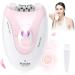 Bubbacare Epilator for Women for Face Legs Arms Armpit Bikini - Pink