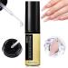 Nail Rhinestone Glue Gel Solid Nail Glue Gel Nail Glue Extra Strong Nail Builder Gel Nail Glue for Press on Nails Nail Bond Glue Soak Off Gel Clear No Wipe Adhesive Nail Extension Glue Nail Glue 5ml