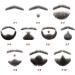 Remeehi Natural Black Human Hair Beard - Handmade Lace Mustache for Costumes | Realistic Pretend Beards - Buy Online on GoSupps.com