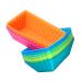 Alipis 12pcs Silicone Cake Mold Bread Pan Roasting Pan Toast Bread Home Cake Mold Household Baking Mold