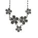 Oralgo's necklace with flower trailer striking bohemian necklace choker patchwork flowers collarbone chains for daily use metal
