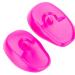 Hair Dye Ear Shield Cover Ear Earmuffs Ear Covers - Ear Protectors Ear Shower Covers Reusable Hair Dye Earmuffs Silicone for Home Salon Barber Pink