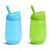Munchkin  Simple Clean  Toddler Straw Cup  10 Ounce  2 Count (Pack of 1)  Blue/Green 2pk  Blue/Green
