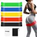 OKSTENCK Resistance Bands Exercise Bands with 5 Different Resistance Levels Resistance Fitness Exercise Band Made of Natural Skin-Friendly Material Comes with Carrying Bag Indoor and Outdoor Home gym.