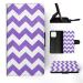 Case for Apple iPhone 14 Pro Max Zig Zag Pattern Purple