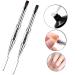 Ycyan 2Pcs Polygel Nail Brush & Picker - Dual-ended Gel Brushes for PolyGel UV Builder Nails - Black - Buy Online on GoSupps.com