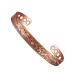 Magnetic therapy arthritis bracelet made of pure copper for men effectively relieves arthritis and carpal tunnel pain.Magnetic field therapy has a slight influence on lymphatic drainage (C)