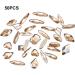 dijiusidy 50 Pieces Glass Crystal Set Eye-catching Personalized Nail Art Rhinestones DIY Handcraft Manicure Accessories for Card Making Champagne - Buy Online on GoSupps.com