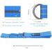 A AZURELIFE Premium 2-in-1 Yoga Mat Strap - Adjustable Carrier Sling & Stretch Bands in Blue - Buy Online on GoSupps.com