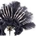 hgnxa Flower Thin Side Headband with Feather Skull Hair Hoop Fashion Women Halloween Party Hairstyle Headwear Black - Buy Online on GoSupps.com